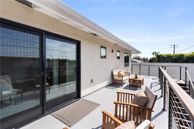 balcony with outdoor lounge area