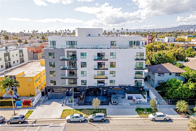 view of building exterior with a garage