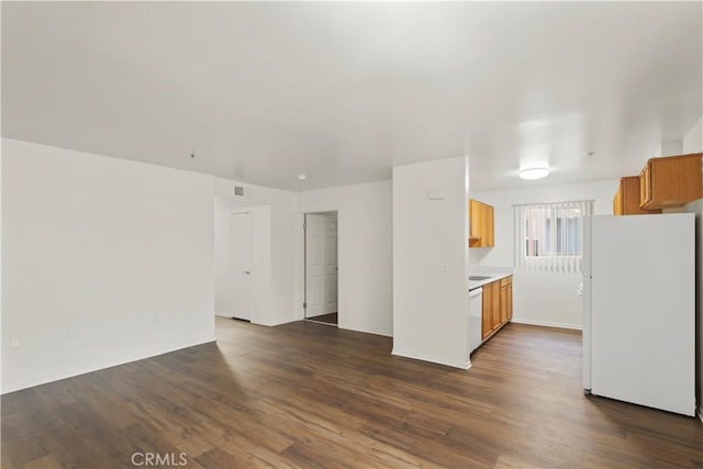 interior space featuring dark wood-type flooring