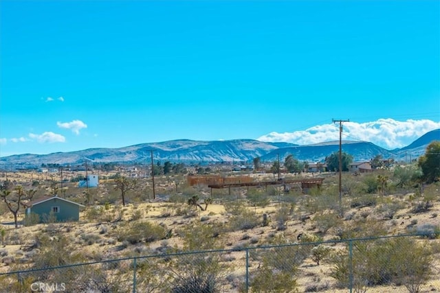 view of mountain feature