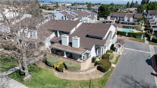 birds eye view of property featuring a residential view