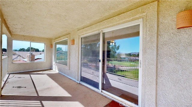 view of sunroom