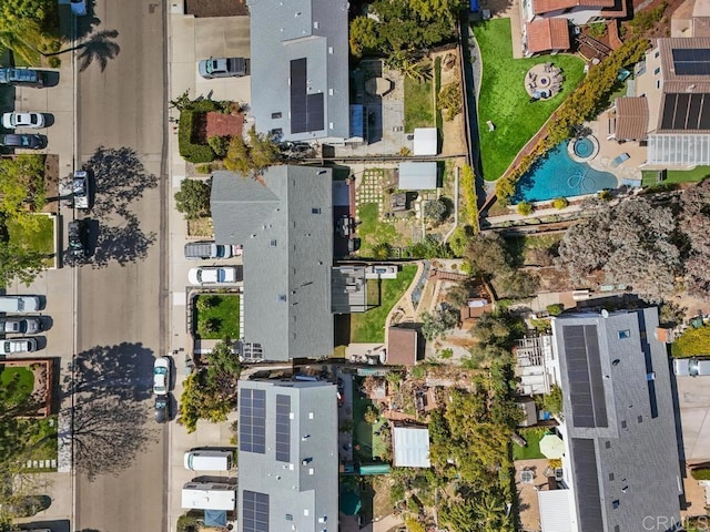 drone / aerial view featuring a residential view