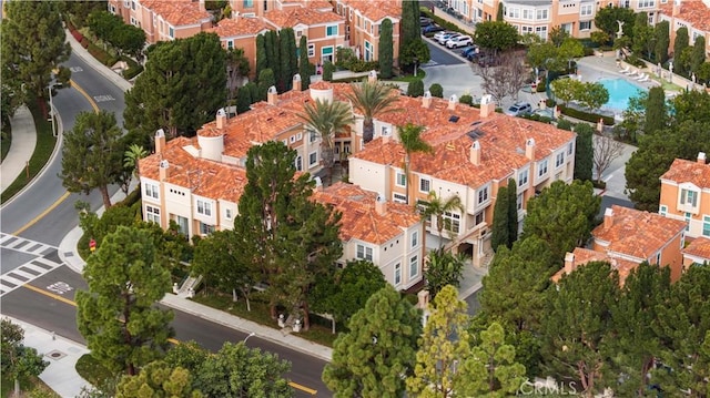 bird's eye view featuring a residential view