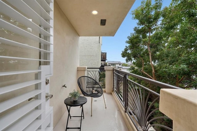 view of balcony