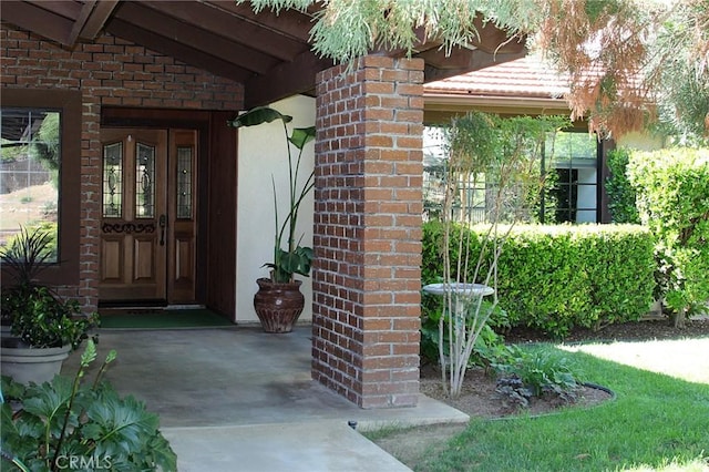 2081 Wood Duck Ln, Paso Robles, CA 93446 - property entrance featuring brick siding