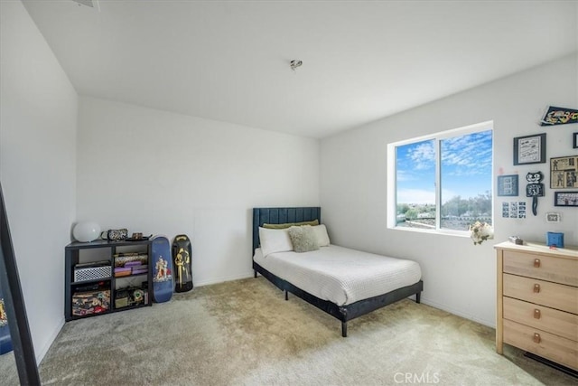 bedroom featuring carpet flooring