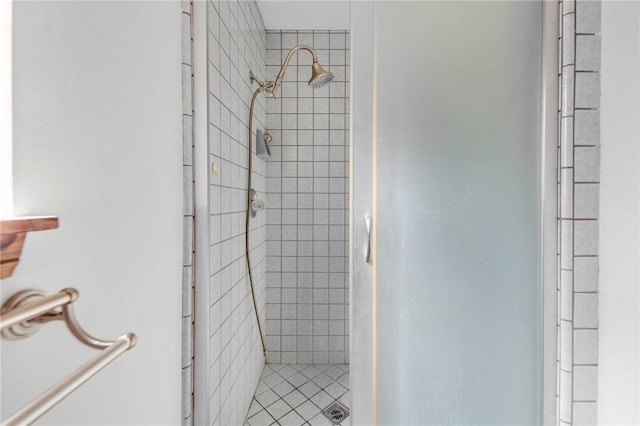 full bathroom with a shower stall