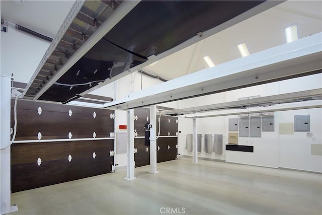 garage featuring electric panel