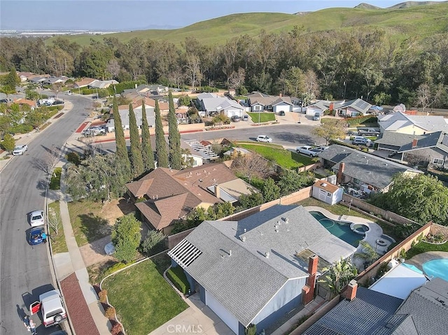 birds eye view of property featuring a residential view