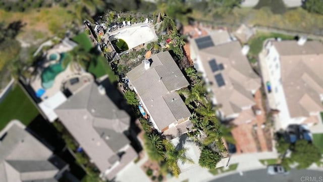 drone / aerial view with a residential view