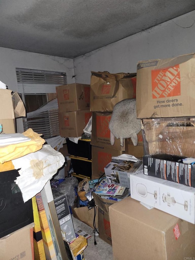 view of storage room