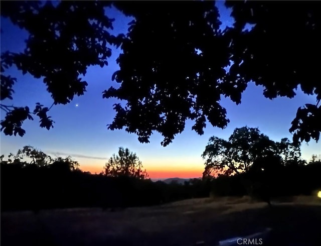 view of nature at dusk