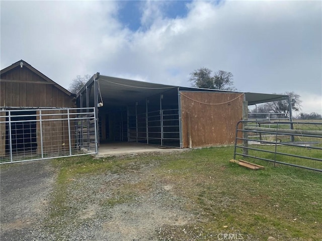 view of stable