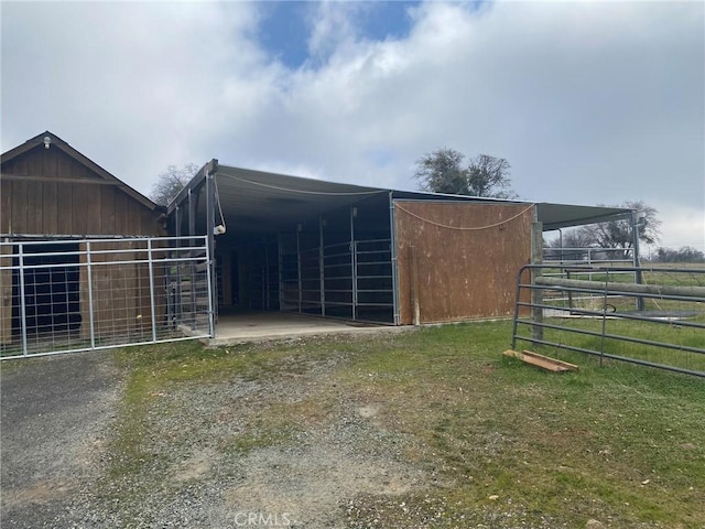 view of stable