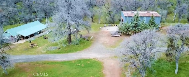 aerial view with a view of trees
