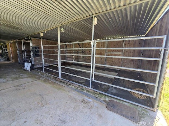 view of horse barn