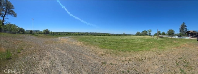 view of street featuring a rural view
