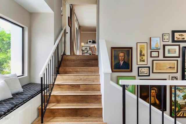 1868 Kaweah Dr, Pasadena, CA 91105 - stairs with plenty of natural light