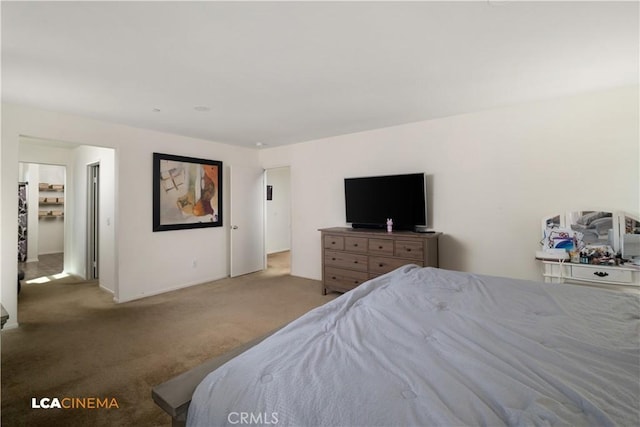 bedroom featuring carpet flooring