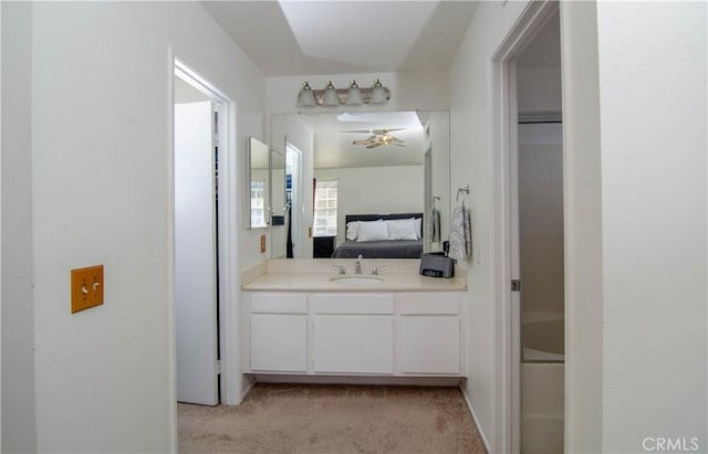 full bathroom with ensuite bathroom and vanity