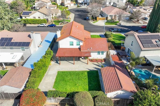 birds eye view of property featuring a residential view