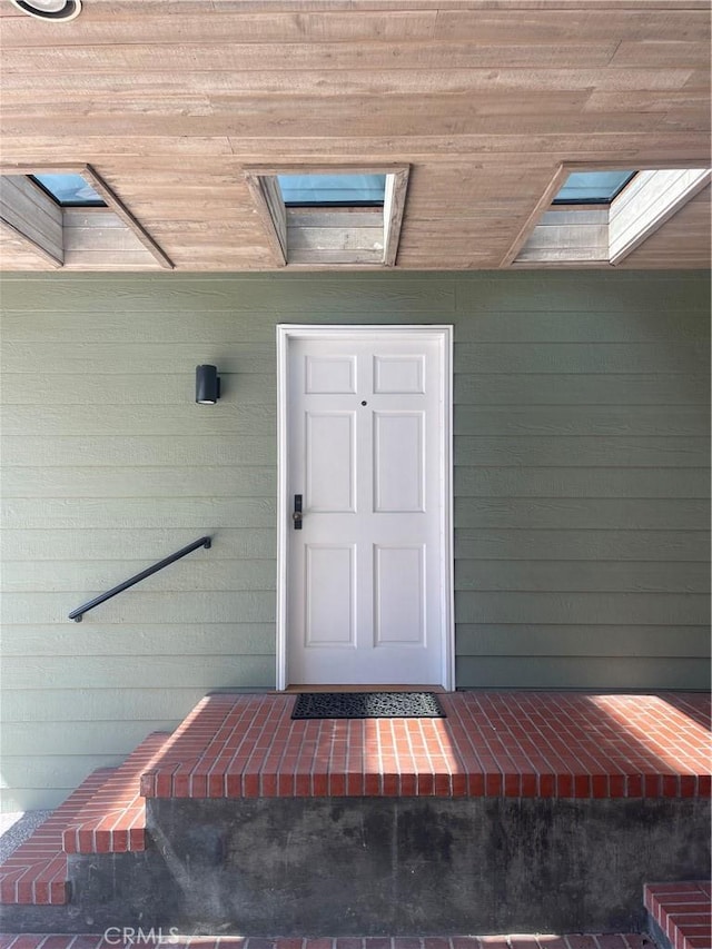 doorway to property