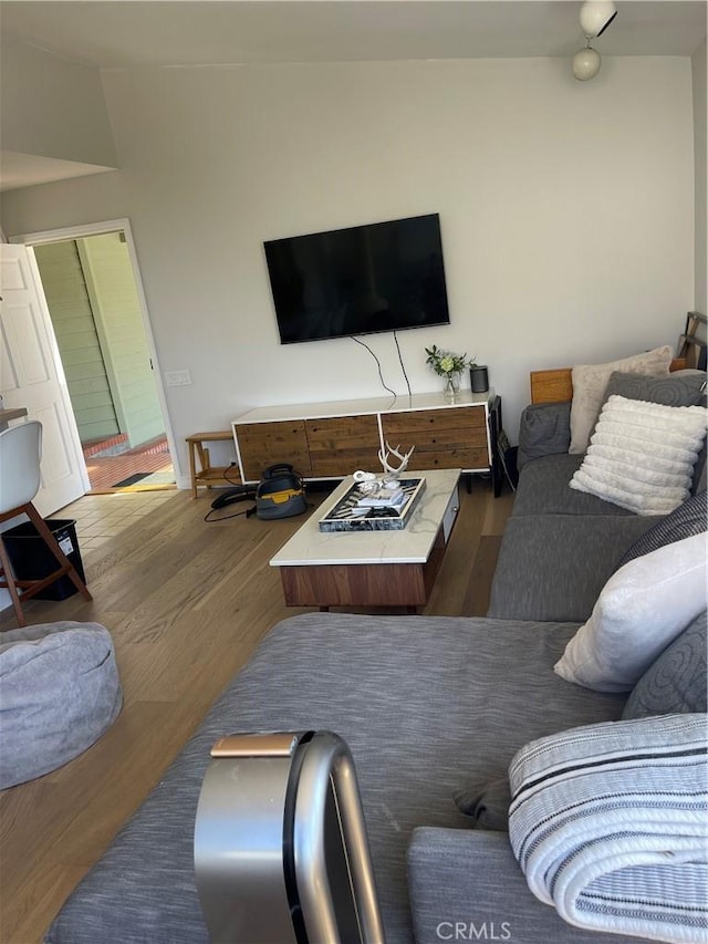 living room featuring wood finished floors