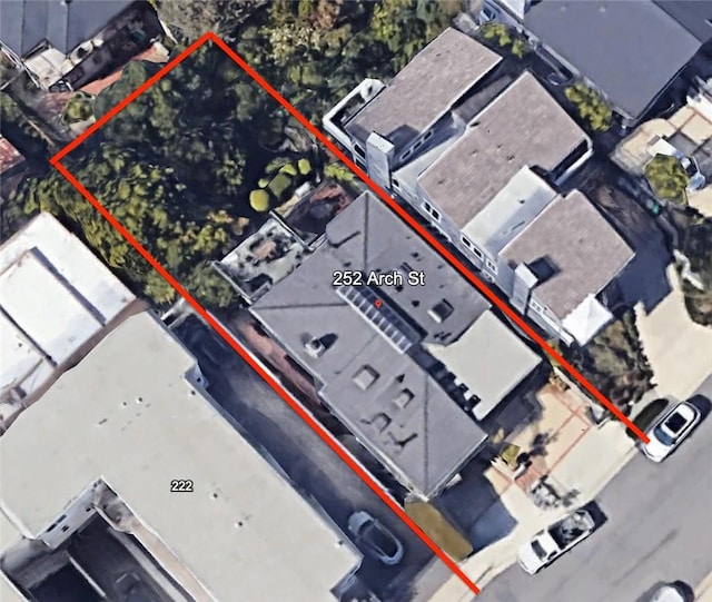 map / location with property parcel outlined