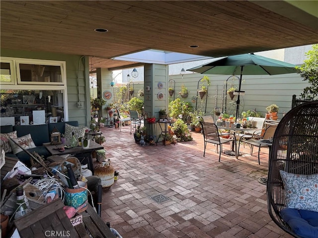 view of patio / terrace with outdoor dining space