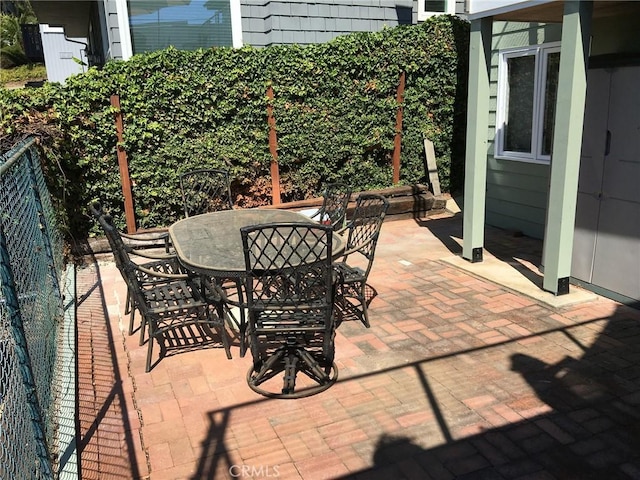 view of patio / terrace with outdoor dining area