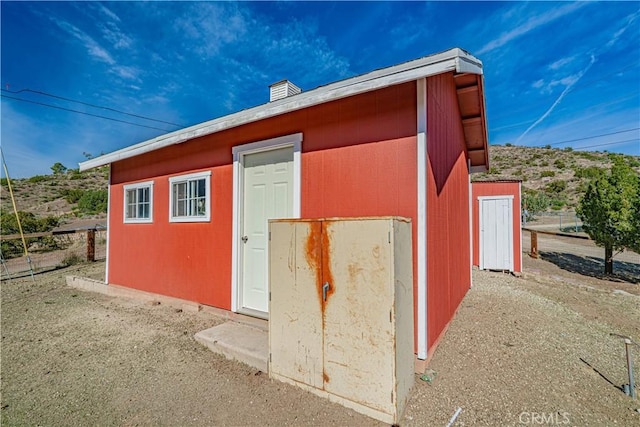 view of outbuilding with an outbuilding