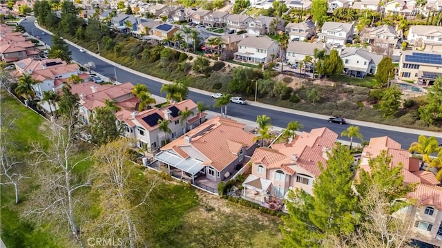 bird's eye view featuring a residential view