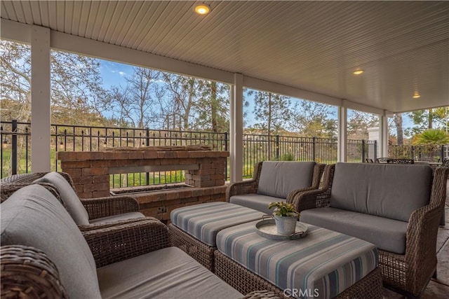 view of sunroom / solarium