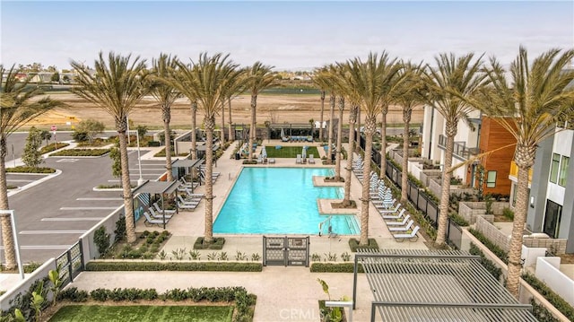 16289 Dawn Way Unit 204, Tustin, CA 92782 - community pool featuring a patio