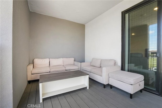 living room featuring wood finished floors