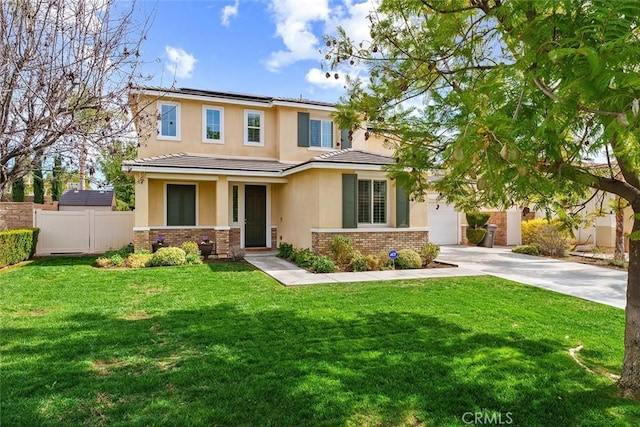 34908 Kooden Rd, Winchester, CA 92596 - view of front facade featuring stucco siding, driveway, roof mounted solar panels, an attached garage, and a tiled roof