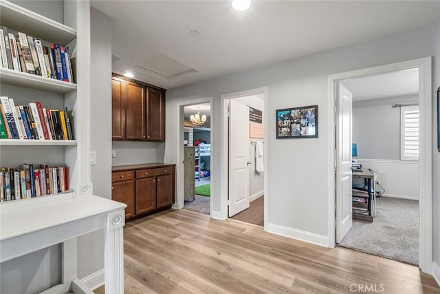 34908 Kooden Rd, Winchester, CA 92596 - corridor with light wood-style floors