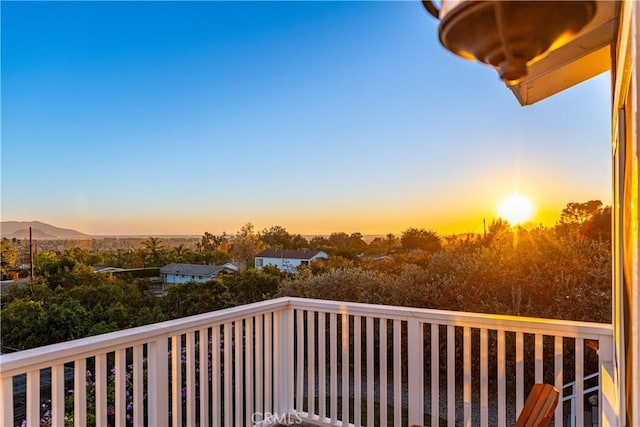 view of balcony