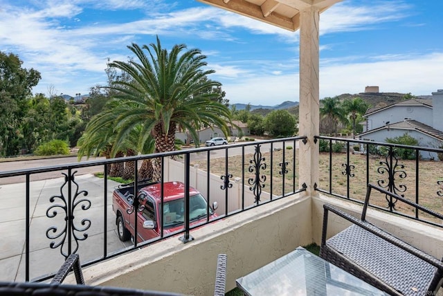 view of balcony