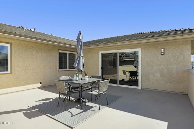 view of patio / terrace featuring outdoor dining space