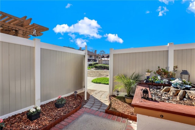 view of patio / terrace with fence