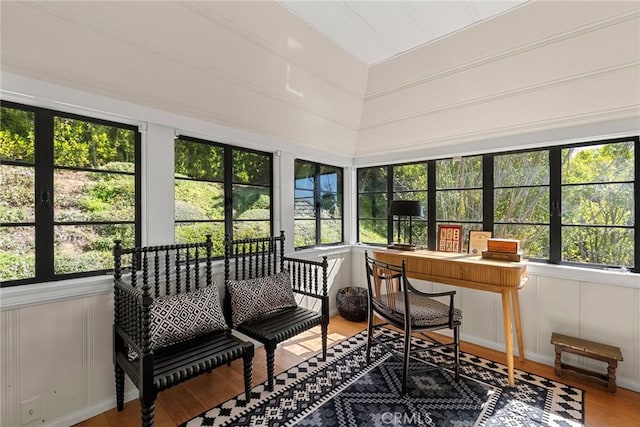 view of sunroom / solarium