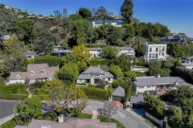 drone / aerial view with a residential view