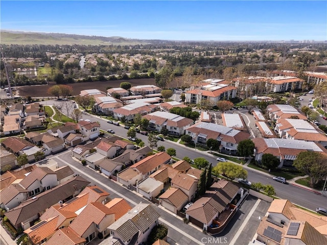 aerial view featuring a residential view