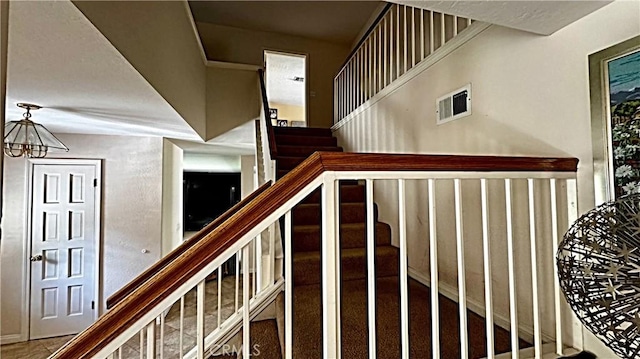 view of stairs