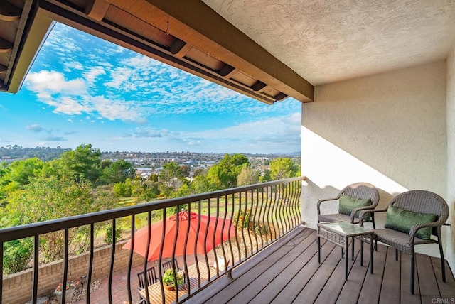 view of balcony