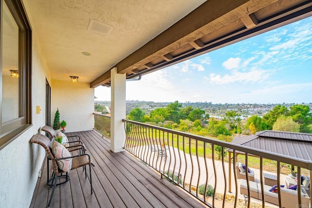 view of balcony