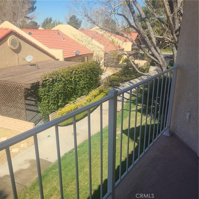 view of balcony