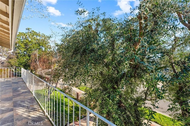 view of balcony